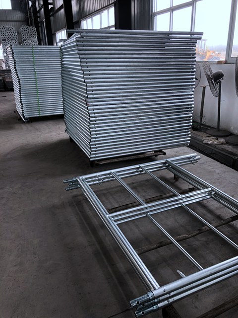 Hot Dip Galvanized HDG Spring Rivet Frame Scaffolding From China