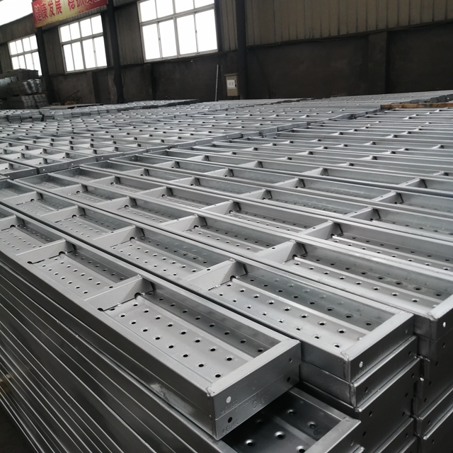 Galvanized Trapezoid Support Scaffolding Walk Boards for Construction