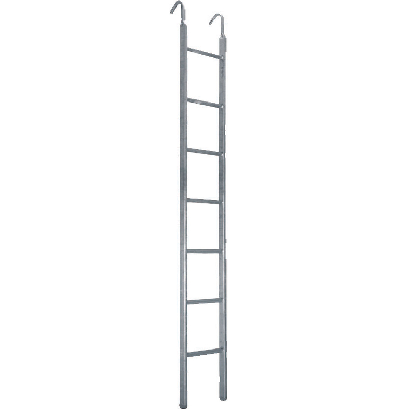 Galvanized Scaffolding Steel Straight Ladder With Welded Hook From ...